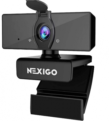 1080P Business Webcam with Dual Microphone & Privacy Cover, 2021 [Upgraded] NexiGo USB FHD Web Computer Camera, Plug and Play, for Zoom/Skype/Teams On