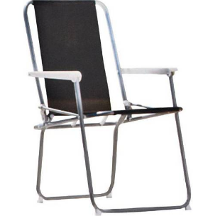Argos Home Metal Folding Picnic Chair - Black