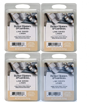 Better Homes and Gardens Line Dried Linen Scented Wax Cubes - 4-Pack