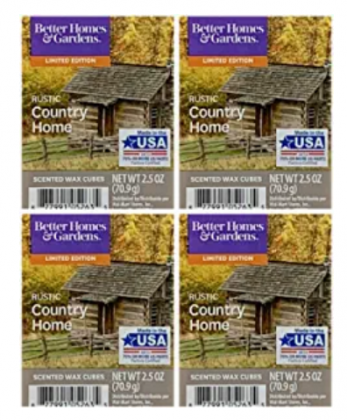 Better Homes and Gardens Rustic Country Home Wax Cubes - 4-Pack