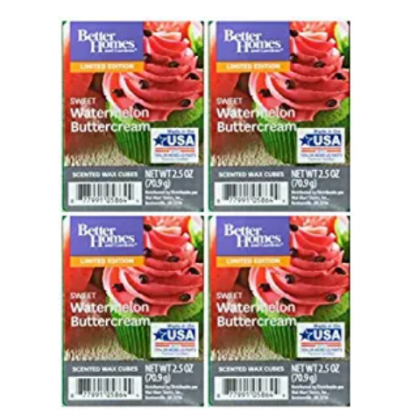 Better Homes and Gardens Sweet Watermelon Buttercream Scented Wax Cubes - 4-Pack