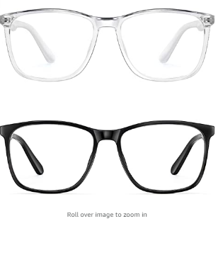 Blue Light Blocking Glasses Women/Men, PengSer Fashion Lightweight Frame Computer Eye Glasses Anti Eyestrain & UV Glare for Gaming & Reading, 2-Pack (