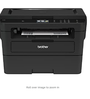 Brother Compact Monochrome Laser Printer, HLL2395DW, Flatbed Copy & Scan, Wireless Printing, NFC, Cloud-Based Printing & Scanning, Amazon Dash Repleni
