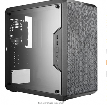 Cooler Master MasterBox Q300L Micro-ATX Tower with Magnetic Design Dust Filter, Transparent Acrylic Side Panel, Adjustable I/O & Fully Ventilated Airf