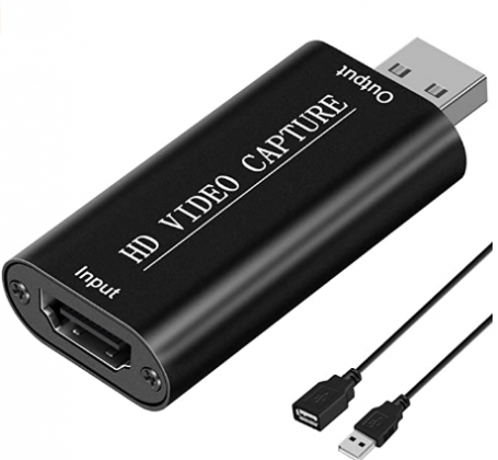 DIGITNOW Audio Video HDMI Capture Card with Loop Out, USB 2.0 4K HD 1080P 60FPS HDMI Video Game Capture Card for Live Streaming for PS3/ PS4 /Xbox One
