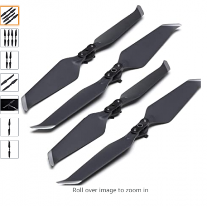 DJI Mavic 2 Low-Noise Propellers for Mavic 2 Zoom, Mavic 2 Pro Drone Quadcopter Accessory Replacement - Part 13 (Bundle: 2 Pairs)