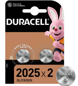 Duracell 2025 Lithium Coin Battery (CR2025) - Pack of 2