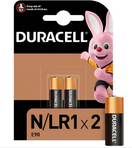 Duracell Specialty N Alkaline Battery 1.5V - Pack of 2