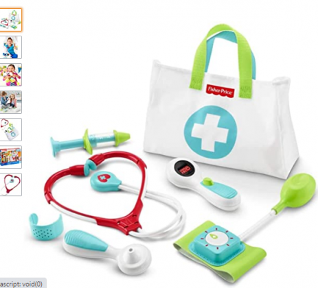 Fisher-Price Medical Kit, White, Green And Blue And Red, Model:DVH14