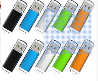 Flash Drive, wellsenn USB Flash Drive 1，2，4，8 GB X 10 Bulk Memory Stick Jump Drive External Drives USB Stick USB Storage Portable Thumb Drive Pen Driv