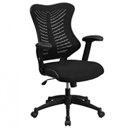Flash Furniture High Back Designer Black Mesh Executive Swivel Ergonomic Office Chair with Adjustable Arms