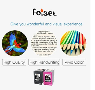 Foiset Remanufactured Ink Cartridge for HP 61 61 XL ( Black, Tri-Color ) Replacement 61xl Cartridege with HP Envy 4500 4501 5530 Deskjet 1510 2540 254