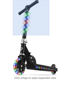 Jetson Jupiter Kick Scooter for kids, LED Light-up Scooter, Adjustable Handlebar, Rear Brake, Lightweight Design