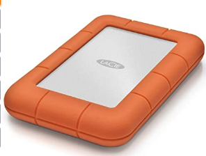 LaCie LAC9000298 Rugged Mini 2TB External Hard Drive Portable HDD - USB 3.0 USB 2.0 Compatible, Drop Shock Dust Rain Resistant Shuttle Drive, For Mac
