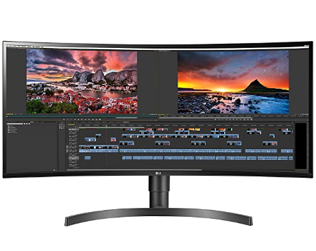 LG 34WN80C-B 34 inch 21:9 Curved UltraWide WQHD IPS Monitor with USB Type-C Connectivity sRGB 99 Percentage Color Gamut and HDR10 Compatibility, Black