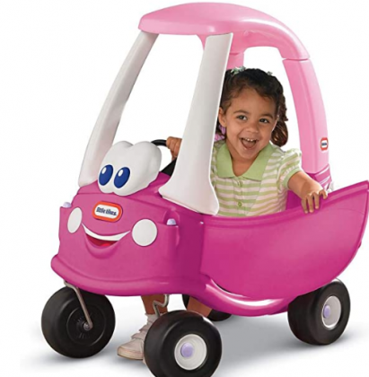 Little Tikes Princess Cozy Coupe Ride-On Toy - Toddler Car Push and Buggy Includes Working Doors, Steering Wheel, Horn, Gas Cap, Ignition Switch - For