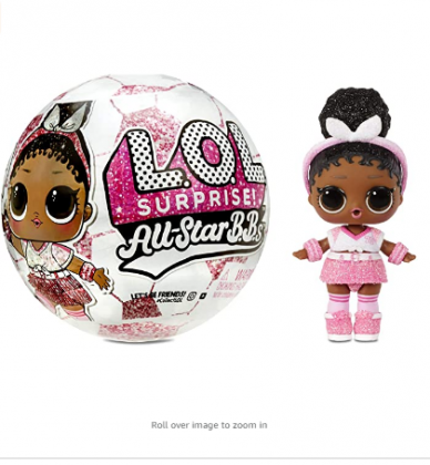 LOL Surprise All-Star B.B.s Sports Series 3 Soccer Team Sparkly Dolls with 8 Surprises, Accessories, Surprise Doll