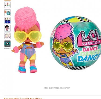 LOL Surprise Dance Dance Dance Dolls with 8 Surprises Including Doll Dance Floor That Spins, Dance Move Card and Accessories - Great Gift for Girls Ag