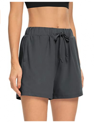 LouKeith Womens Shorts Casual Summer Drawstring Loose Comfy Lounge Pajama Pants Jersey Yoga Sweat Shorts with Pockets
