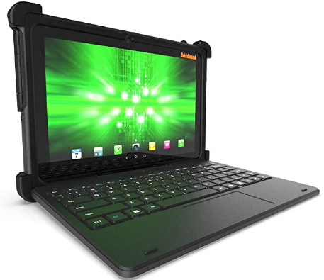 MobileDemand Flex 10A Android 9.0 Pie Rugged Touchscreen Tablet w/Keyboard | Ultra Lightweight | 10.1-in Display | GMS Certified | MIL-STD-810G | Quad