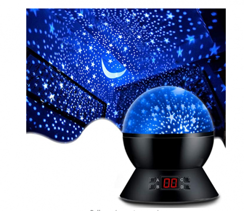 MOKOQI Star Projector Night Lights for Kids With Timer, Gifts for 1 - 14 Year Old Girl and Boy, Room Lights for Kids Glow in The Dark Stars and Moon c