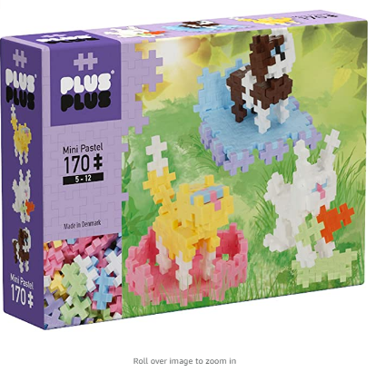 PLUS PLUS - Instructed Play Set - 170 Piece Pets - Construction Building Stem Toy, Interlocking Mini Puzzle Blocks for Kids