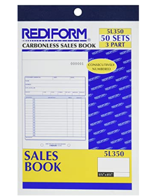 Rediform Sales Order Book, 5.5
