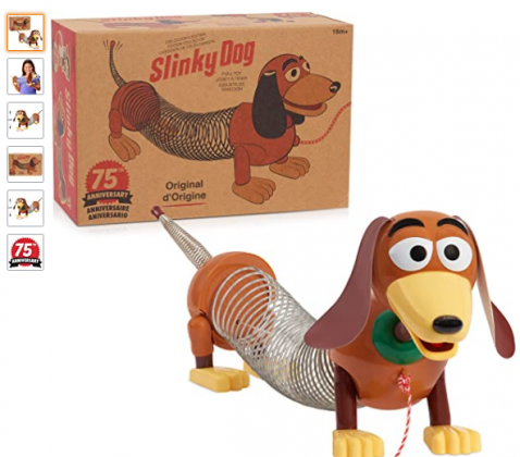 Retro Slinky Dog, The Original Walking Spring Toy, Vintage Spring Toys, Stretches to 14 Inches Long