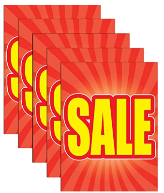 Sale Store Business Retail Display Signs, 18