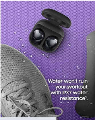 Samsung Galaxy Buds Pro, Bluetooth Earbuds, True Wireless, Noise Cancelling, Charging Case, Quality Sound, Water Resistant, Phantom Black (US Version)