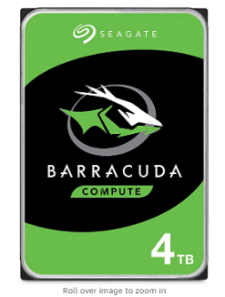 Seagate BarraCuda 4TB Internal Hard Drive HDD – 3.5 Inch Sata 6 Gb/s 5400 RPM 256MB Cache For Computer Desktop PC – Frustration Free Packaging ST4000D