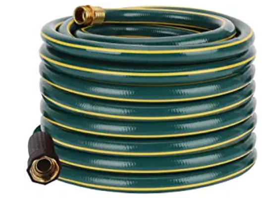 Solution4Patio Homes Garden 3/4 in. x 100 ft. Garden Hose, Brass Fittings, No Kink, No Leaking, Heavy Duty, High Water Pressure, for Extremely Weather