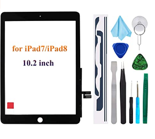 T Phael Black Touch Screen Digitizer Replacement for iPad 7th/8th Generation 2019 2020 10.2''(iPad 7/8 Gen) A2197 A2198 A2200 A2270 A2428 A2429 A2430