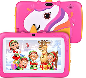 Tablet for Kids 7 inch Kids Tablet, 2GB RAM 16GB ROM, Android 9.0 Tablet, Parent Control, IPS HD Display, Kid-Proof, WiFi, Google Certified Playstore,