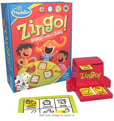 ThinkFun Zingo Bingo Award Winning Preschool Game for Pre-Readers and Early Readers Age 4 and Up - One of the Most Popular Board Games for Boys and Gi