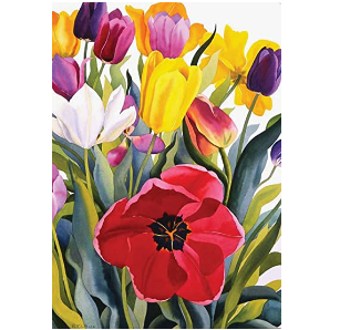 Toland Home Garden 109601 Tulip Garden 28 x 40 Inch Decorative, House Flag-28