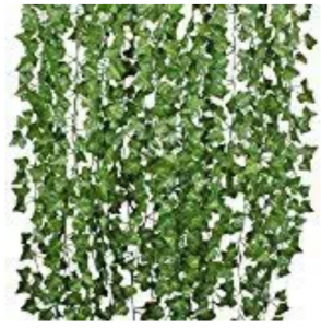 DearHouse 12 Strands Artificial Ivy Leaf Plants Vine Hanging Garland Fake Foliage Flowers Home Kitch