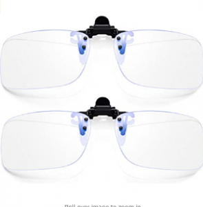 Flip-up Clip On Blue Light Blocking Glasses for Prescription Glasses Unisex Anti Blue-Ray Glasses fo