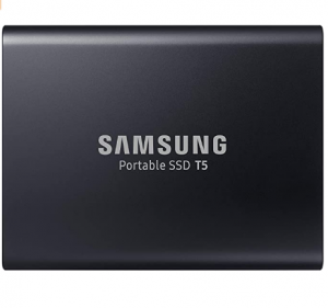 SAMSUNG T5 Portable SSD 1TB - Up to 540MB/s - USB 3.1 External Solid State Drive, Black (MU-PA1T0B/A