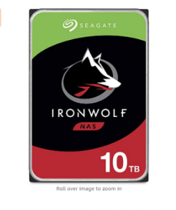Seagate IronWolf 10TB NAS Internal Hard Drive HDD – CMR 3.5 Inch SATA 6Gb/s 7200 RPM 256MB Cache f