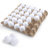 30 PCS White Plastic Eggs Paintable Easter Eggs Fake Eggs for Crafts Easter Hunts Basket Fillers Eas