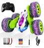 ADDSMILE Remote Control Car for Boys Girls, RC Stunt Car 4WD 2.4Ghz Double Sided 360° Rotating RC C