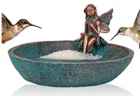 Angel Girl Fairy Garden Statue Bird Feeder Bath for Outdoor Home Crafts Resin Yard Decor Mermaid Che