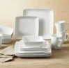Better Homes and Gardens Square 16 Piece Porcelain Dinnerware Set