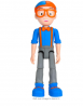 Blippi Talking Figure, 9-inch Articulated Toy with 8 Sounds and Phrases, Poseable Figure Inspired by