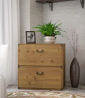 Bush Furniture kathy ireland Home Ironworks Lateral File Cabinet, Vintage Golden Pine