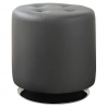 Coaster Home Furnishings Round Upholstered Ottoman Grey