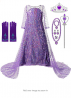 DOCHEER Girls Princess Costumes Shining Halloween Cosplay Party Dress Up with Long Cape