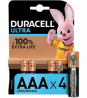 Duracell Ultra AAA Alkaline Batteries - Pack of 4