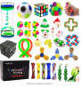 EDsportshouse 32 Pack Sensory Fidget Toys Set Stress Relief Kits for Kids Adults, Stocking Stuffers,